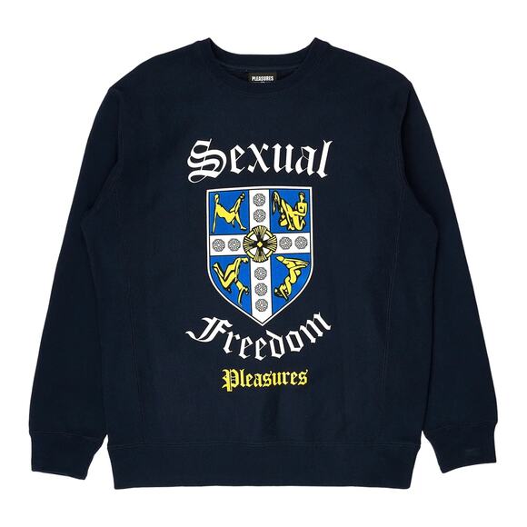 NWT Pleasures Sexual Freedom Crewneck Sweatshirt Size Small. - Picture 1 of 2